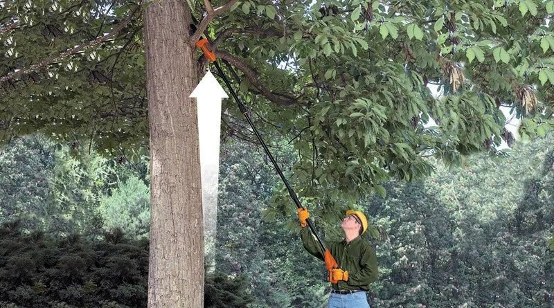 BLACK+DECKER Attrezzature da giardino - Sega potatrice a batteria 18V, 1x batteria 2,0 Ah Li-ion, caricabatterie GPC1820L20-QW