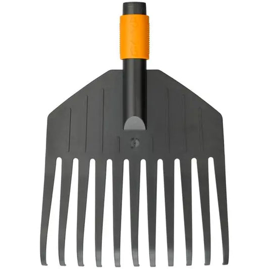 FISKARS Attrezzi da giardino - Rastrello per foglie, misura S, QuikFit, senza manico 1000659