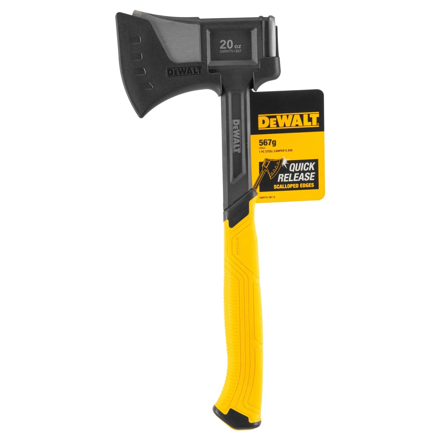 DeWALT Utensili - Ascia da campeggio monopezzo in acciaio 567 g DWHT51387-0