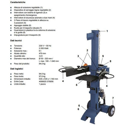 Spaccalegna Einhell BT-LS 610 B