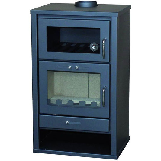 stufa a Legna con Forno V05 Triumph F - 15 kW Riscaldamento Potente e Cottura 